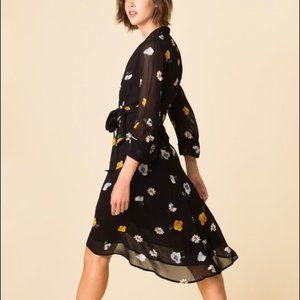 Ganni Dainty Georgette Wrap Dress